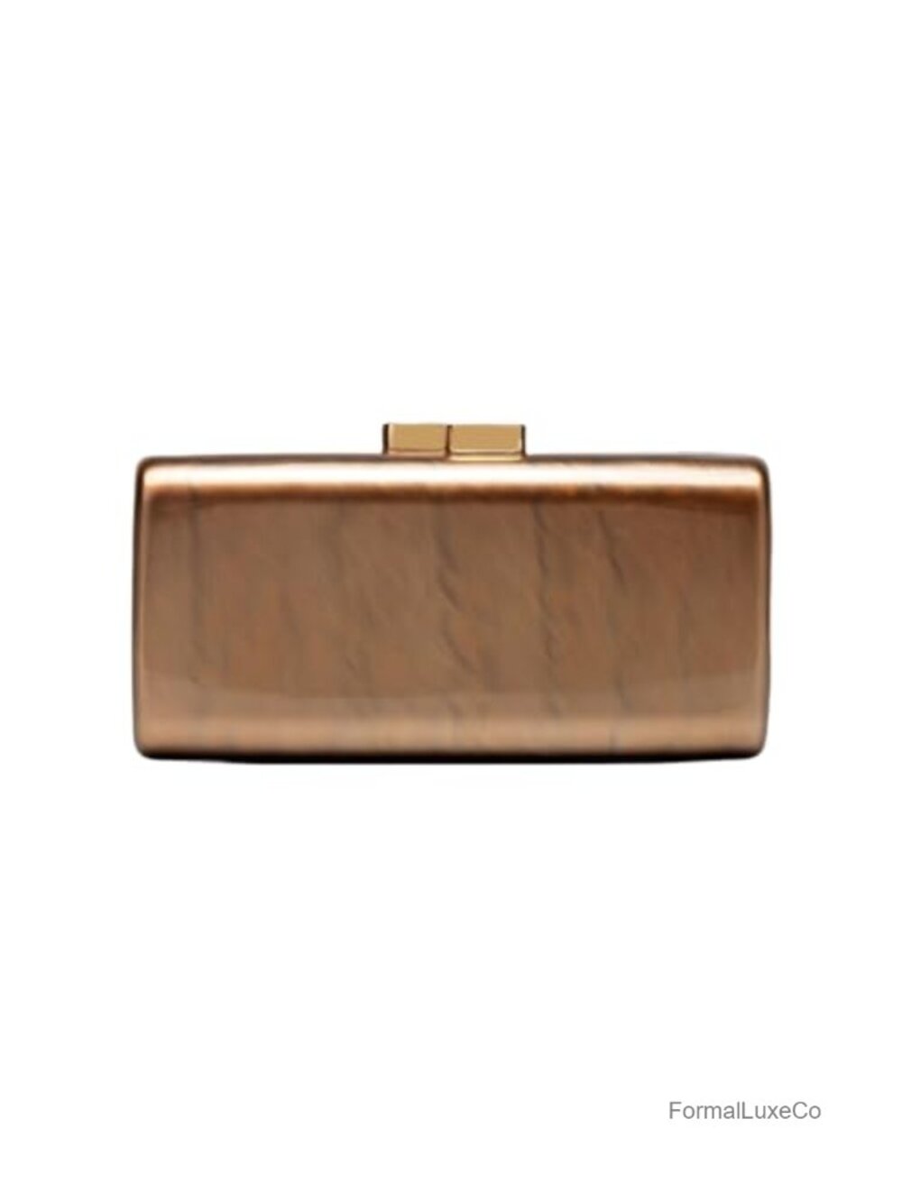 Acrylic Clutch Evening Bag with Gold Clasp, Detachable Chain